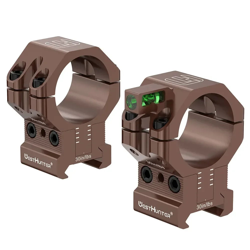 WestHunter Advanced Elevation Adjust Bubble Level Rings for 34mm 30mm Tube