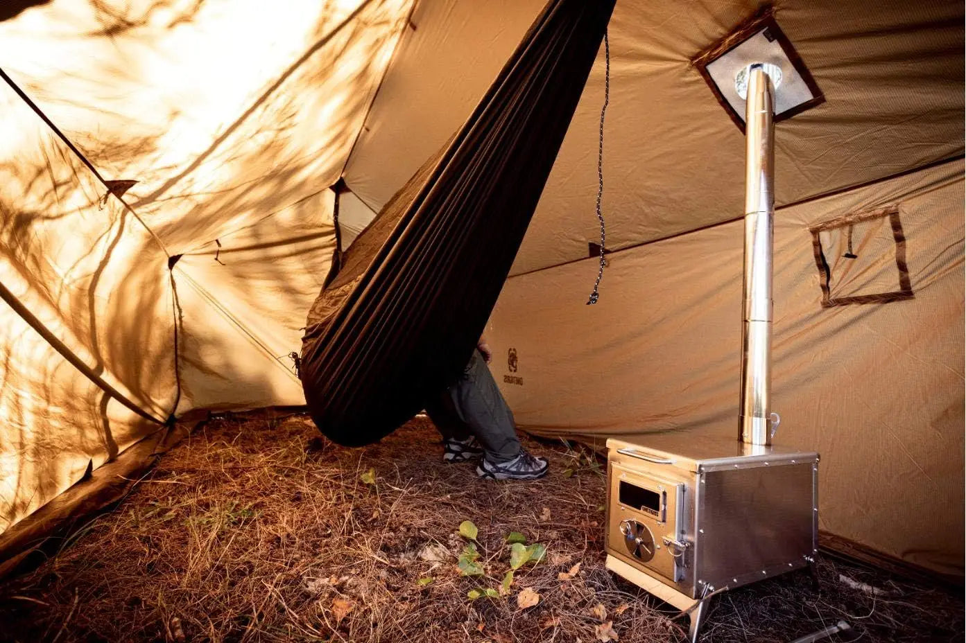 XMSJHign-concerned Tent Stove Portable Wood Burning Stove