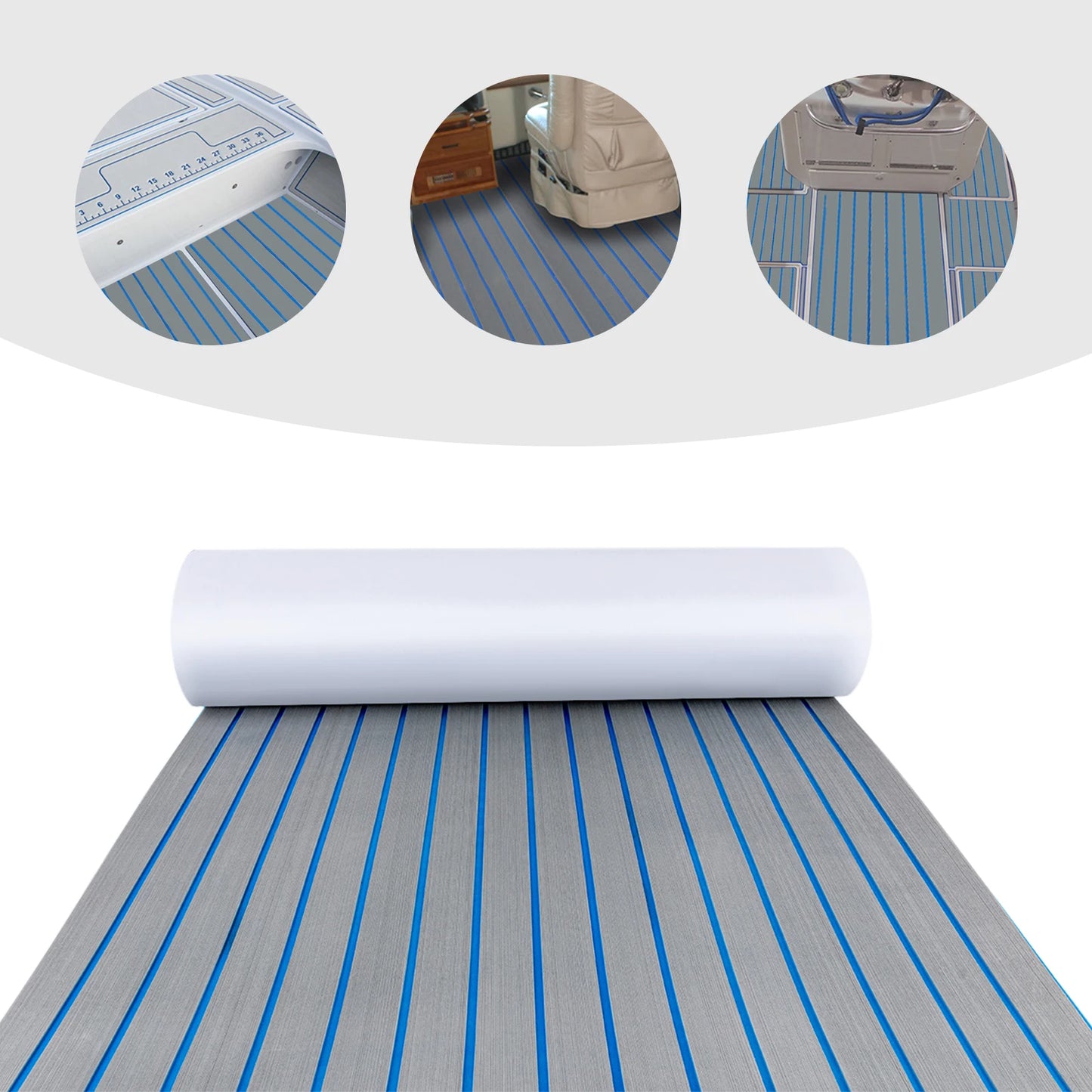 240x90cm EVA Foam Yacht Teak Decking Sheet
