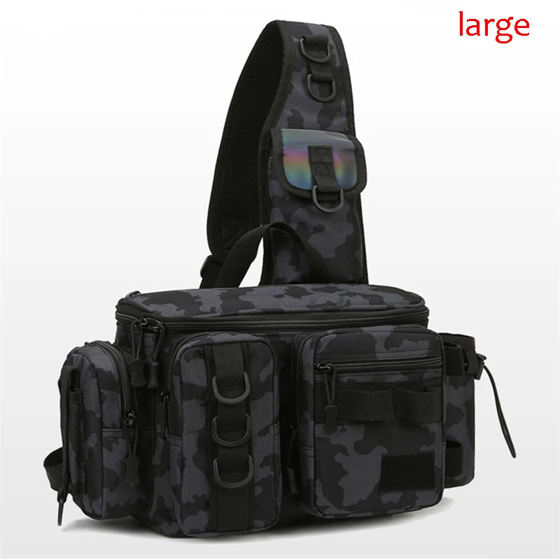 Fly Fishing Backpack with Rod Holder Sling Shoulder Bag