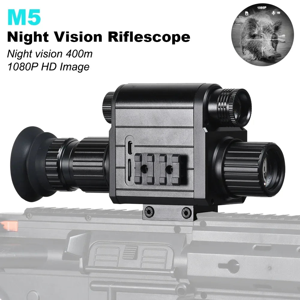 Digital Riflescope Night Vision Scope  Infrared Monocular 1080P Video