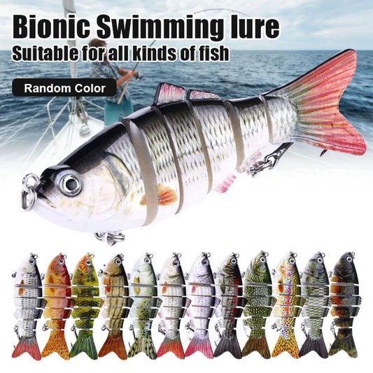 5pcs Bionic Lures random color Realistic fish shape