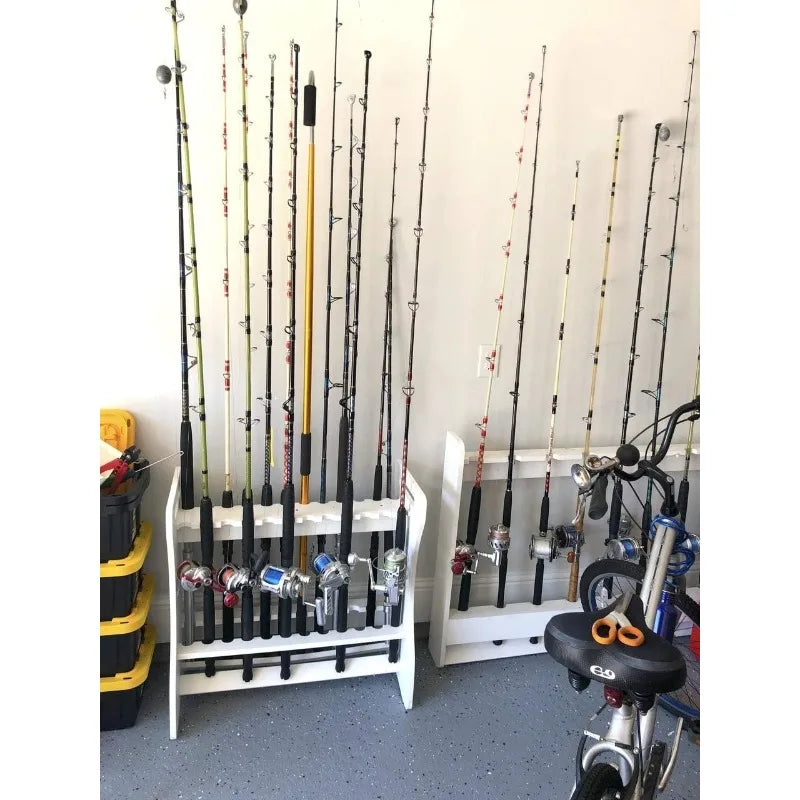 StoreYourBoard Marlin Fishing Pole Rack, Holds 24 Rods
