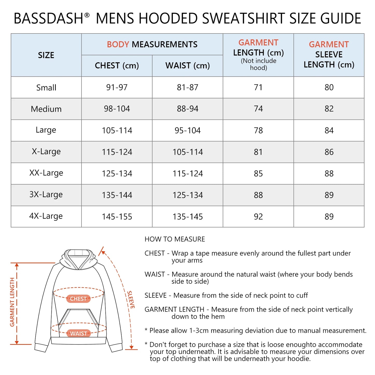 Men’s Fleece Lined Fishing Hoodies Water Resistant