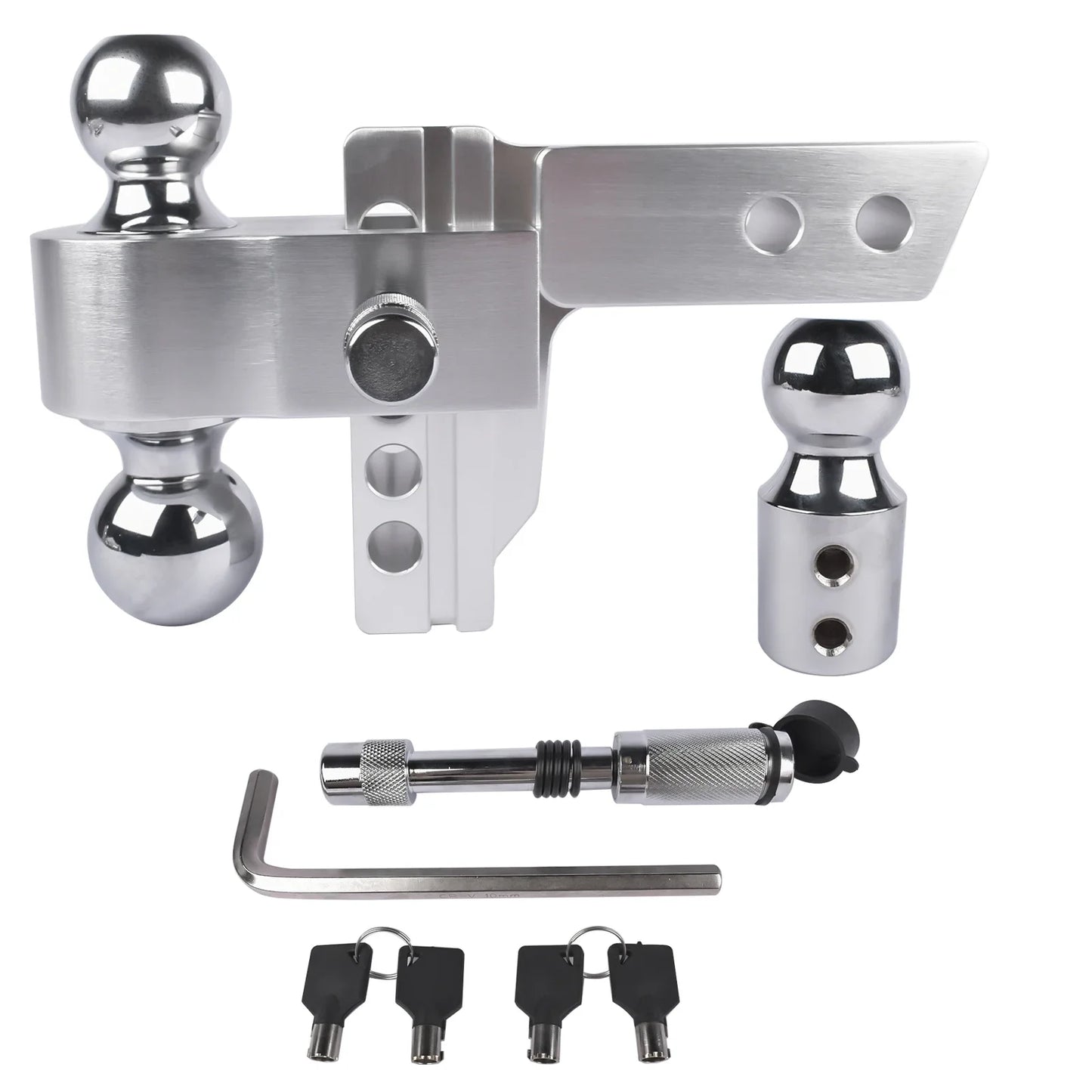 2" Receiver 4" Drop Rise Adjustable Towing Hitch 12500 lb