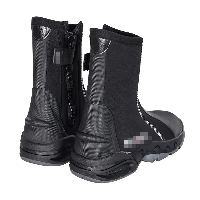 5mm Neoprene Dive Boots Wetsuit Side Zipper Men Women Snorkeling Scuba Diving Shoes