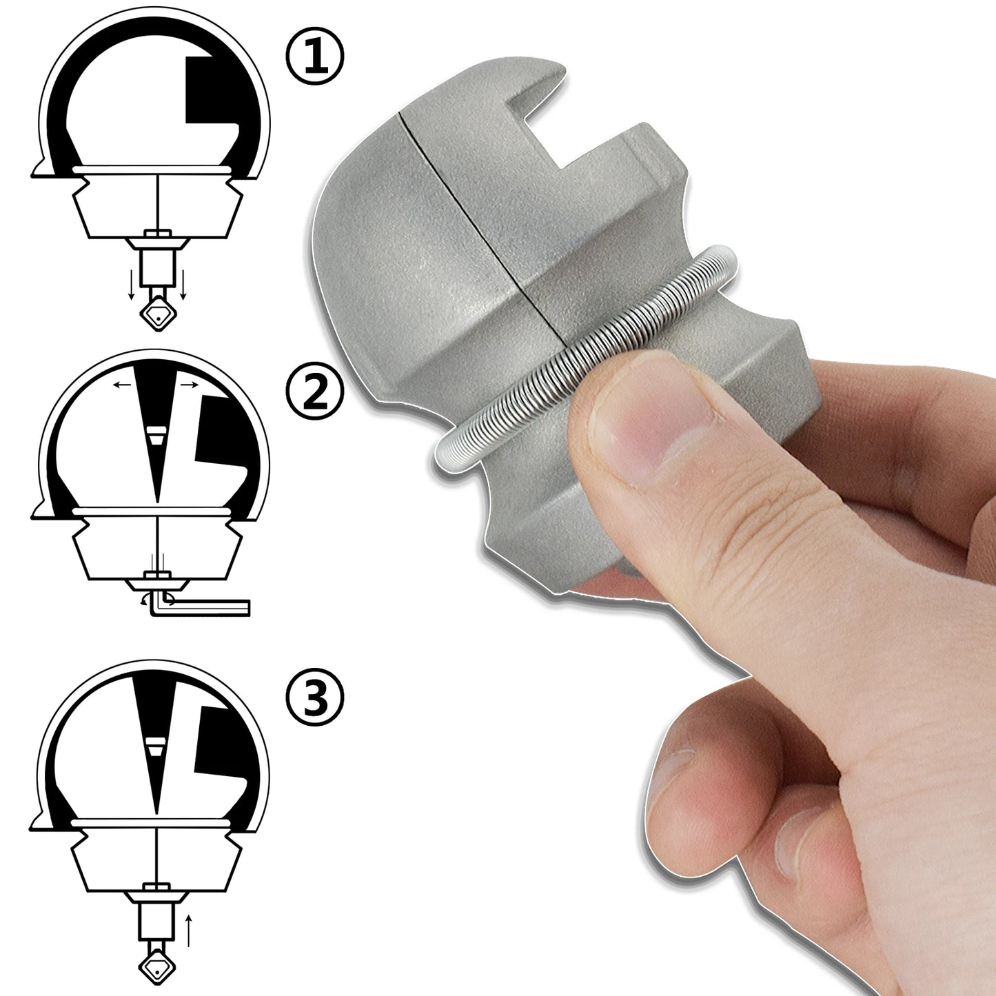Trailer Coupling Lock Hitch Ball Lock Anti Theft Device