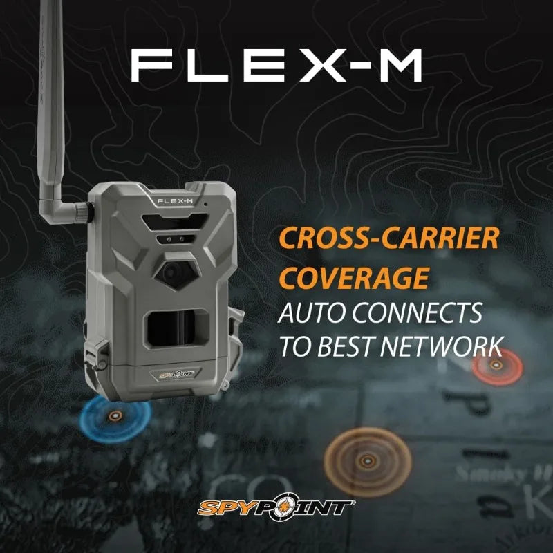 SPYPOINT Flex-M Twin Pack Cellular Trail Cameras - No WiFi Needed