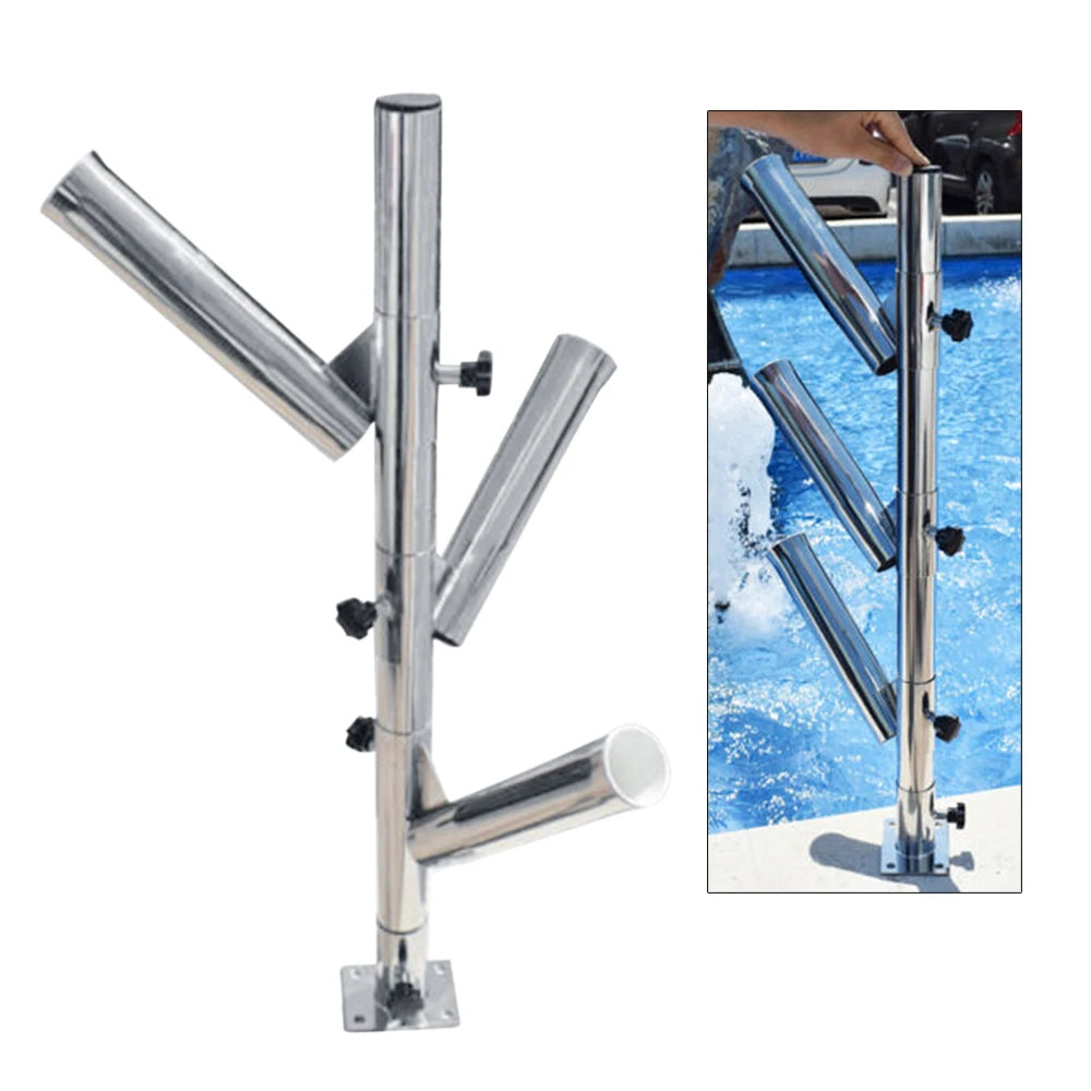 Tree Type 3 Rod Holder Adjustable Fishing Boat Rod Holder Rocket Launcher