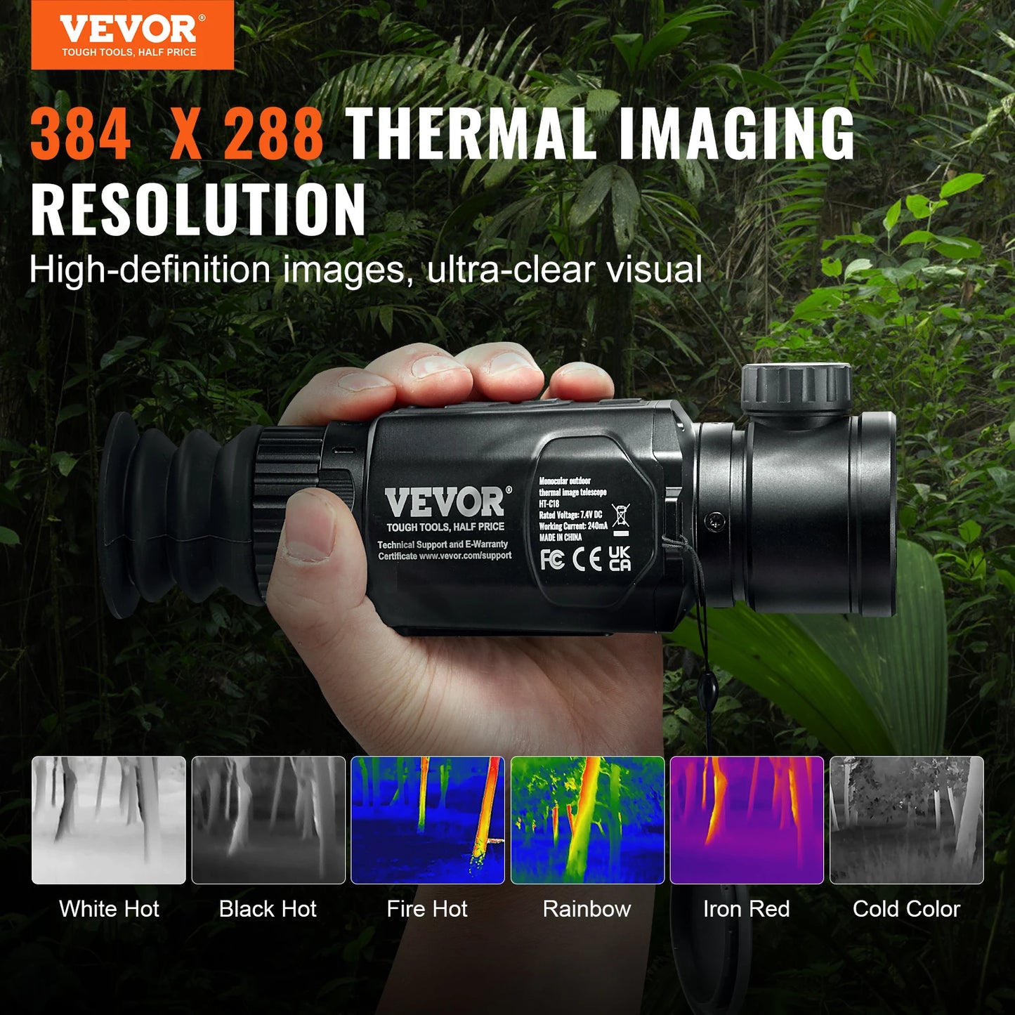 Thermal Imager Monocular Resolution Hunting Imaging Telescope Thermal Camera