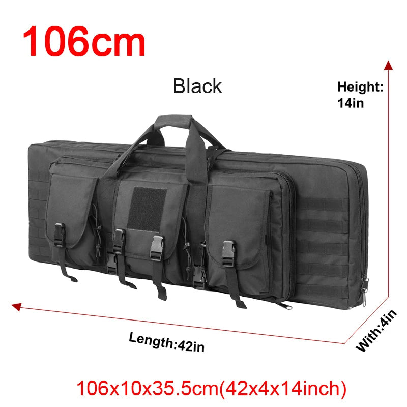 LQARMY Tactical Double Rifle Case Molle Bag