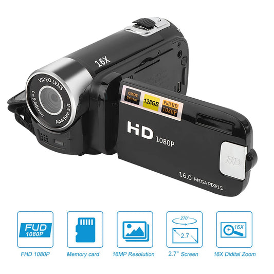 Digital Zoom 2.7 Inch Colourful Display Screen Image Video Shooting Camcorder