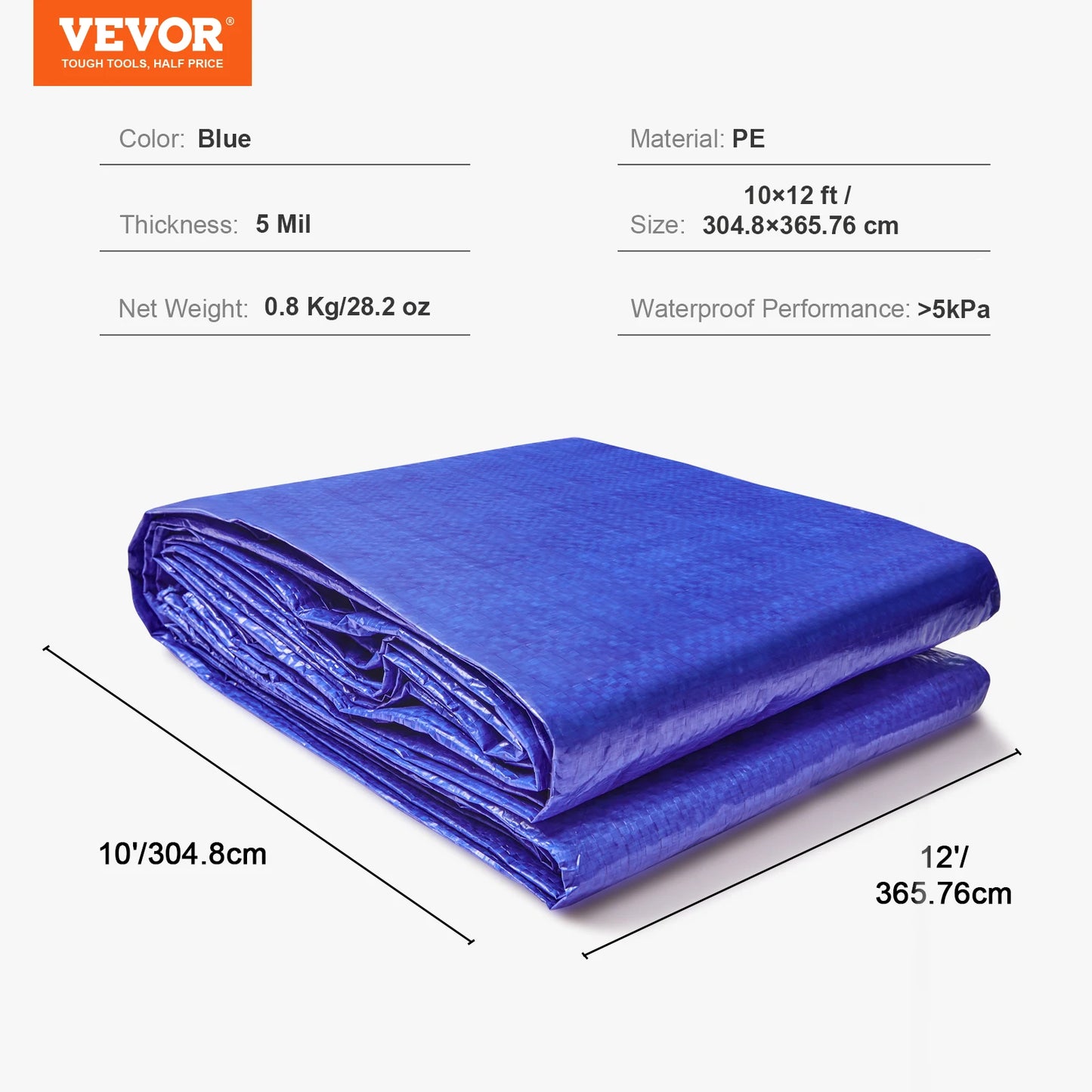 Heavy Duty Tarp 16 Mil Thick  Waterproof Tear Proof