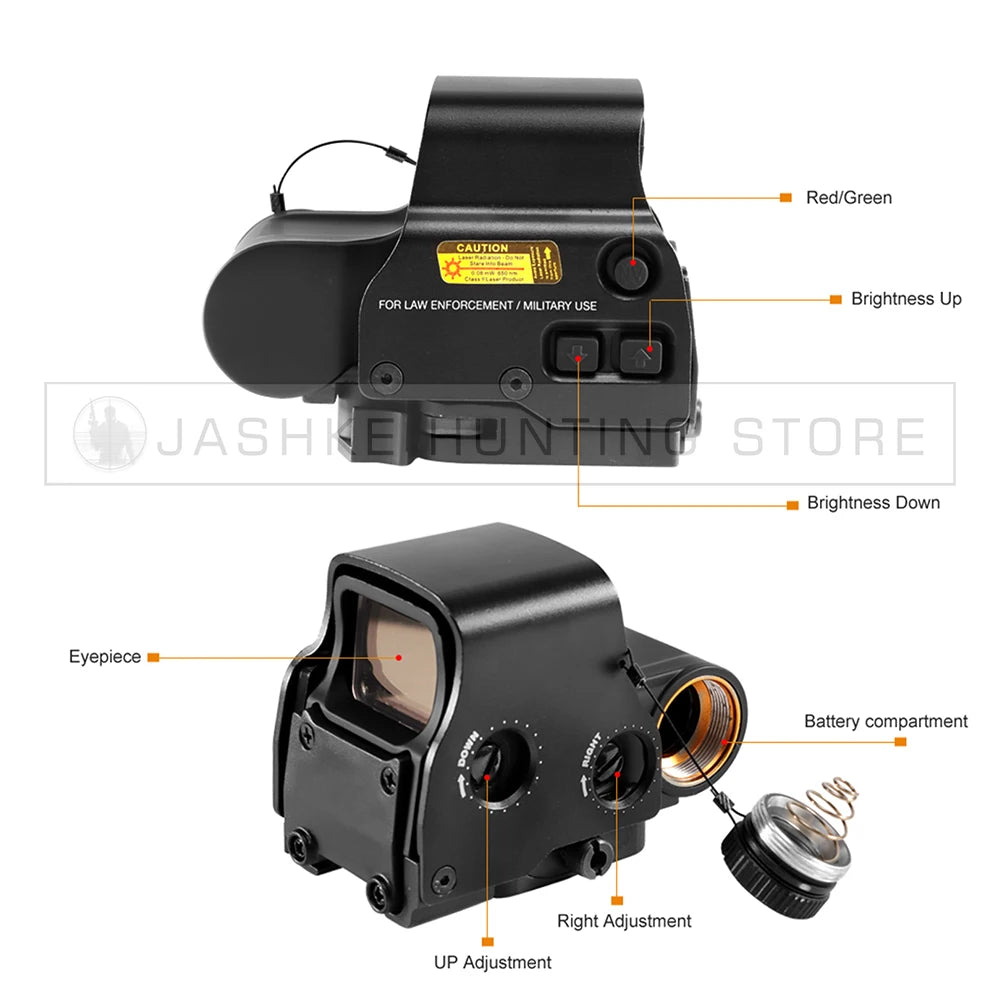 5X Magnifier Red Dot Combo Scope Optics QD Mount Fit 20MM Rail Mount