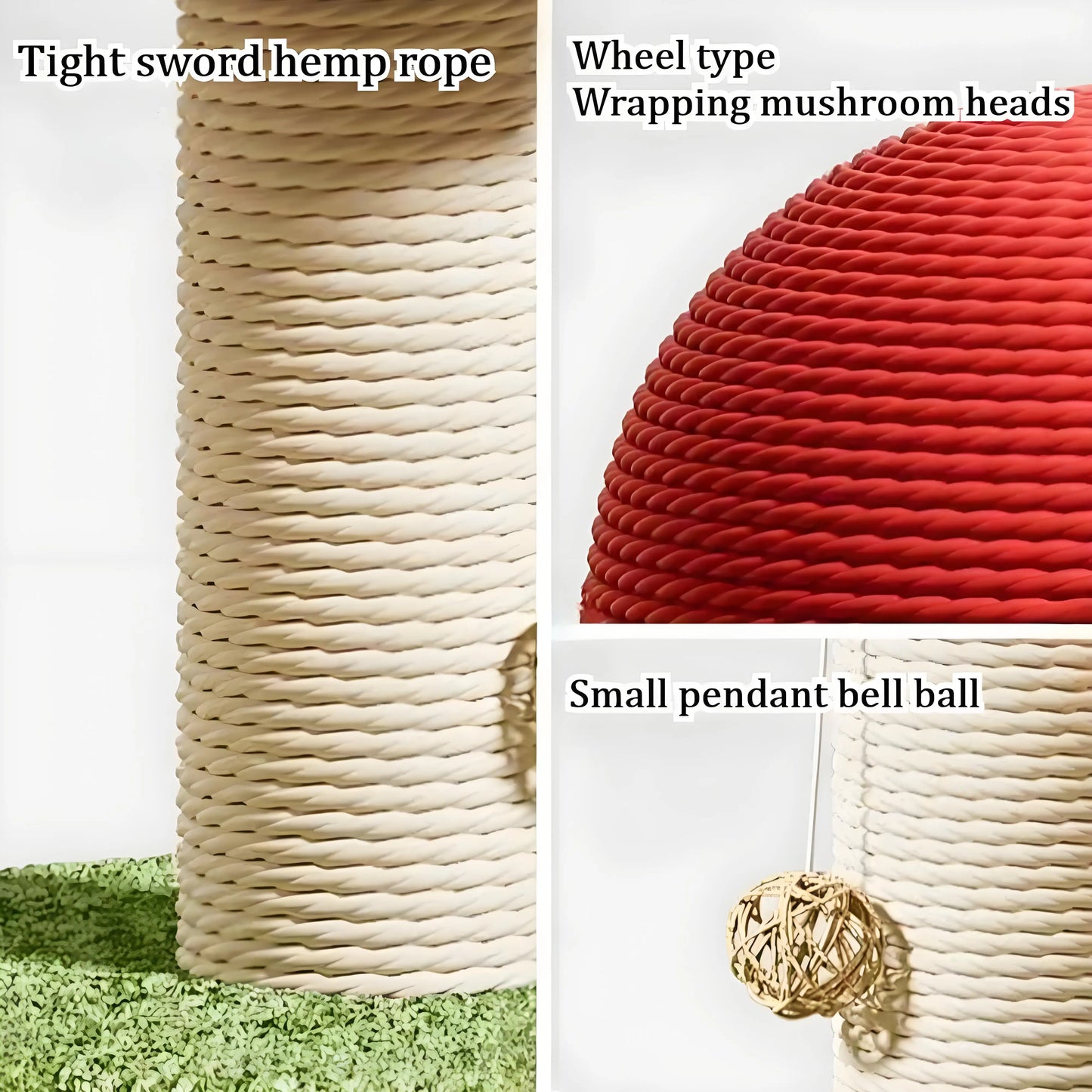 Red Mushroom Cat Scratching Post