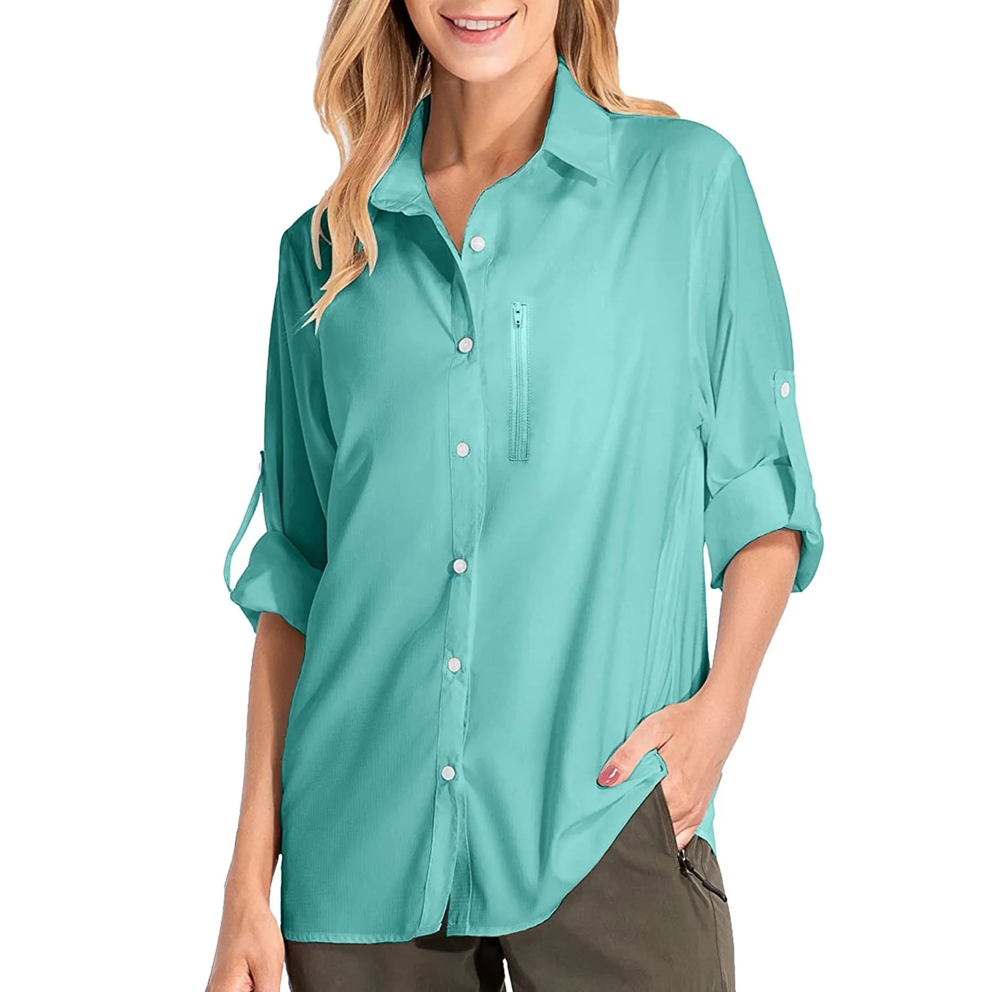 Long Sleeve Sunscreen Sun Protection Female Hiking Shirt
