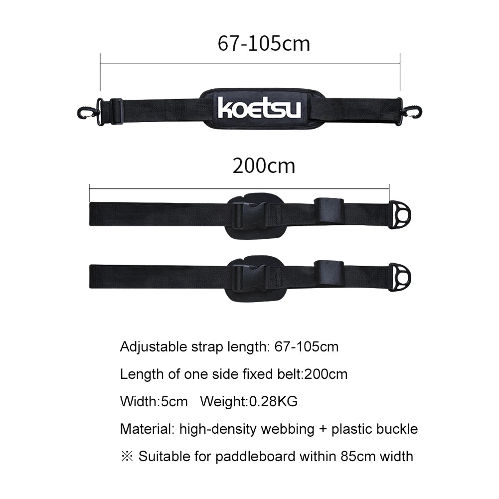 3-Piece Kayak Boat Paddle Adjustable Length Stand Up Paddle