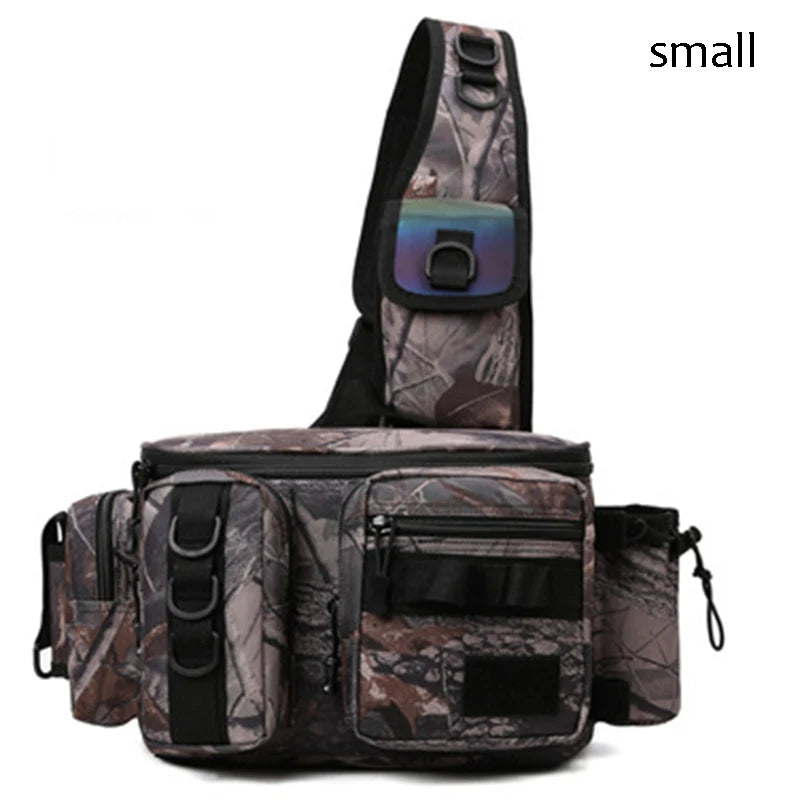 Fly Fishing Backpack with Rod Holder Sling Shoulder Bag