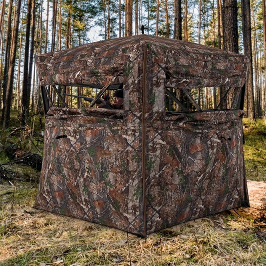 Hunting Blind 360 Degree SeeThrough OneWay View Outdoor