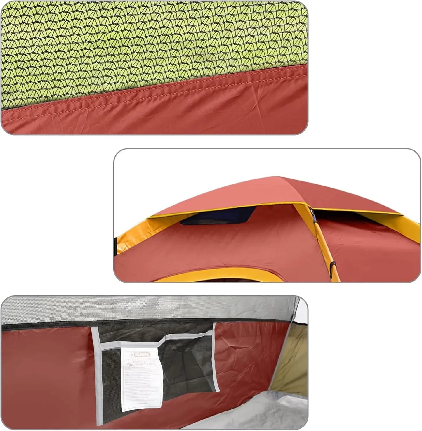 Camping Tent 2/3/4/6 Person Dome Tent, Easy to Set Up