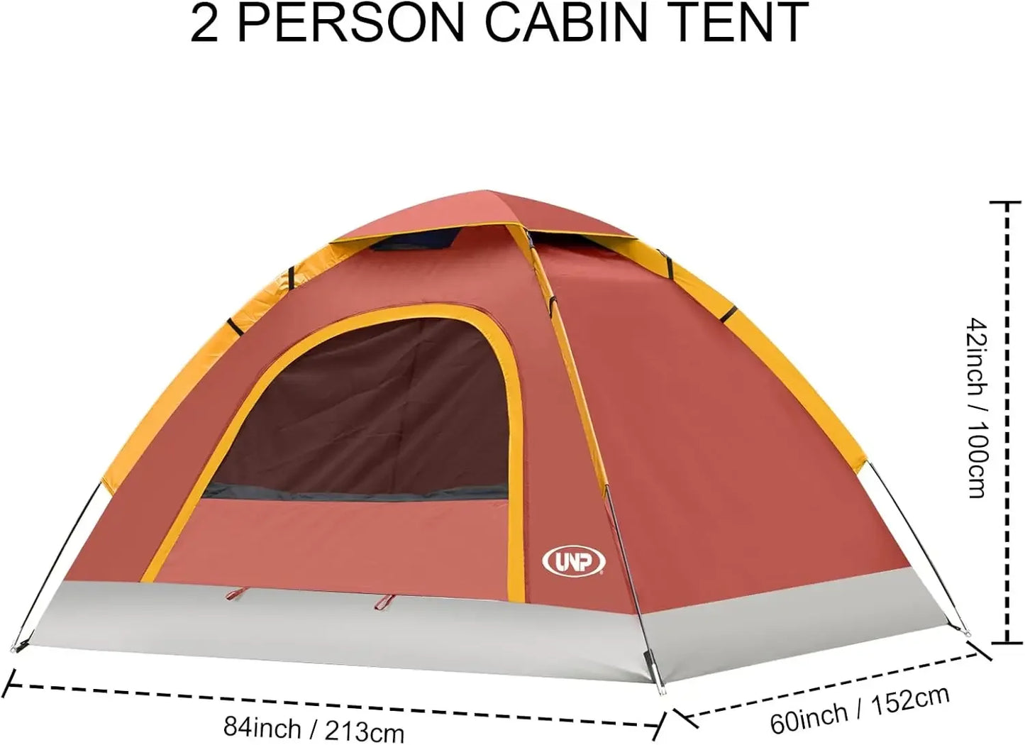 Camping Tent 2/3/4/6 Person Dome Tent, Easy to Set Up