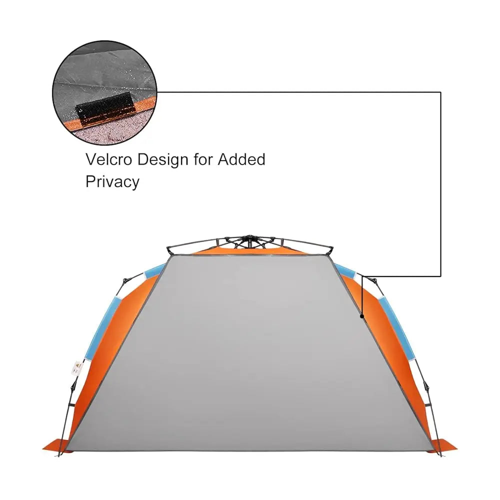 Xx-Large Beach Tent Sun Shelter For 5-6 Person Portable Sun Shade