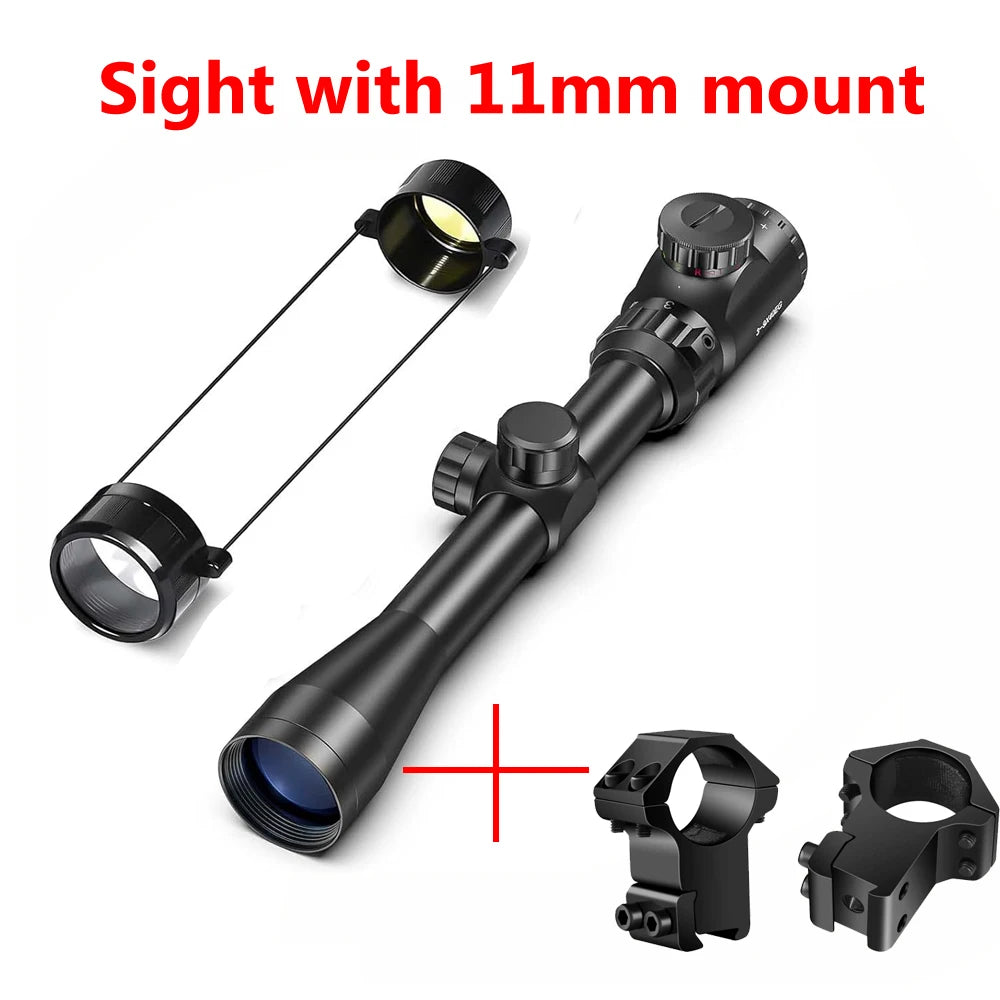 3-9x40 EG Rifle Scopes Hunting Sights Red and Green Light Reticle