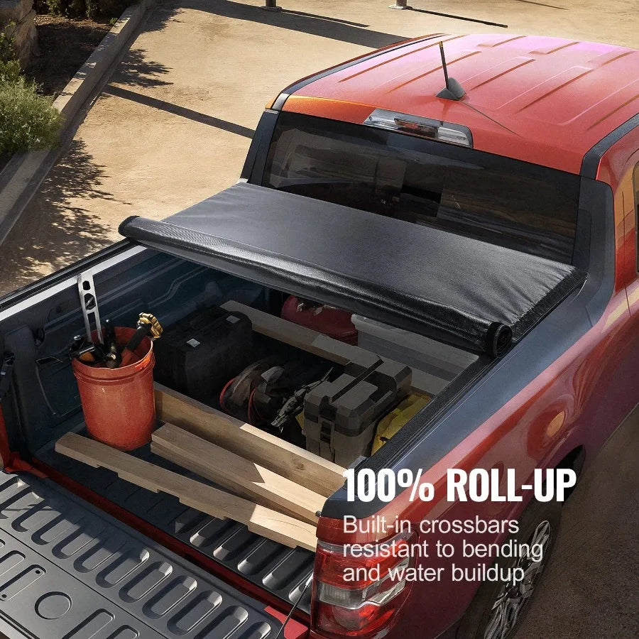 Truck Bed Cover Roll Up Tonneau CoverChevy Silverado GMC Sierra 1500