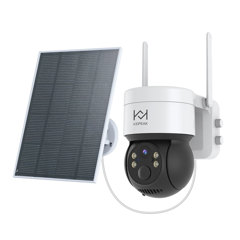 Built-in Battery Outdoor Wireless Solar IP Camera  WiFi PTZ 1080P Video Surveillance