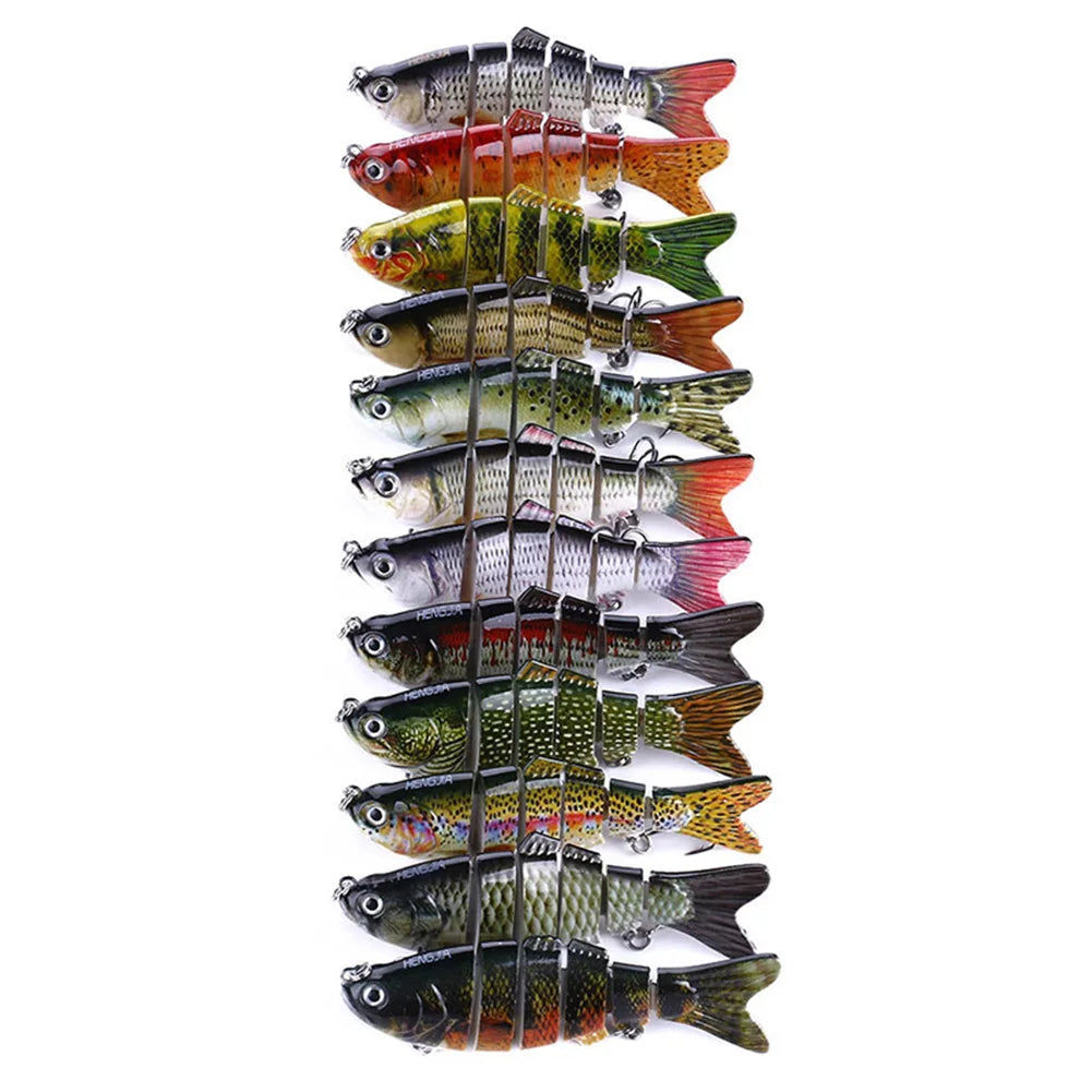 5pcs Bionic Lures random color Realistic fish shape