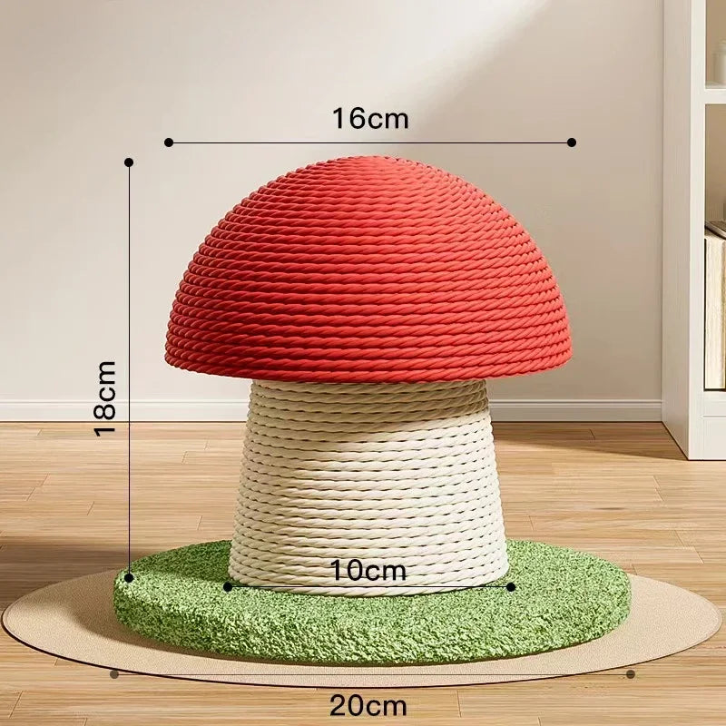 Red Mushroom Cat Scratching Post