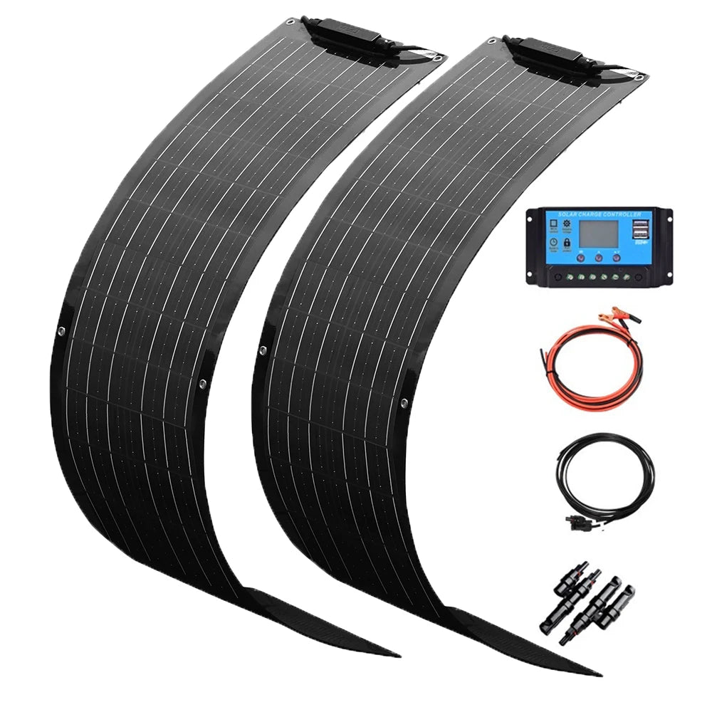 50W OR 100W Flexible Solar Panel, 12V Lightweight