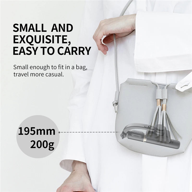 Gimbal Stabilizer Selfie Stick Wireless Foldable Tripod