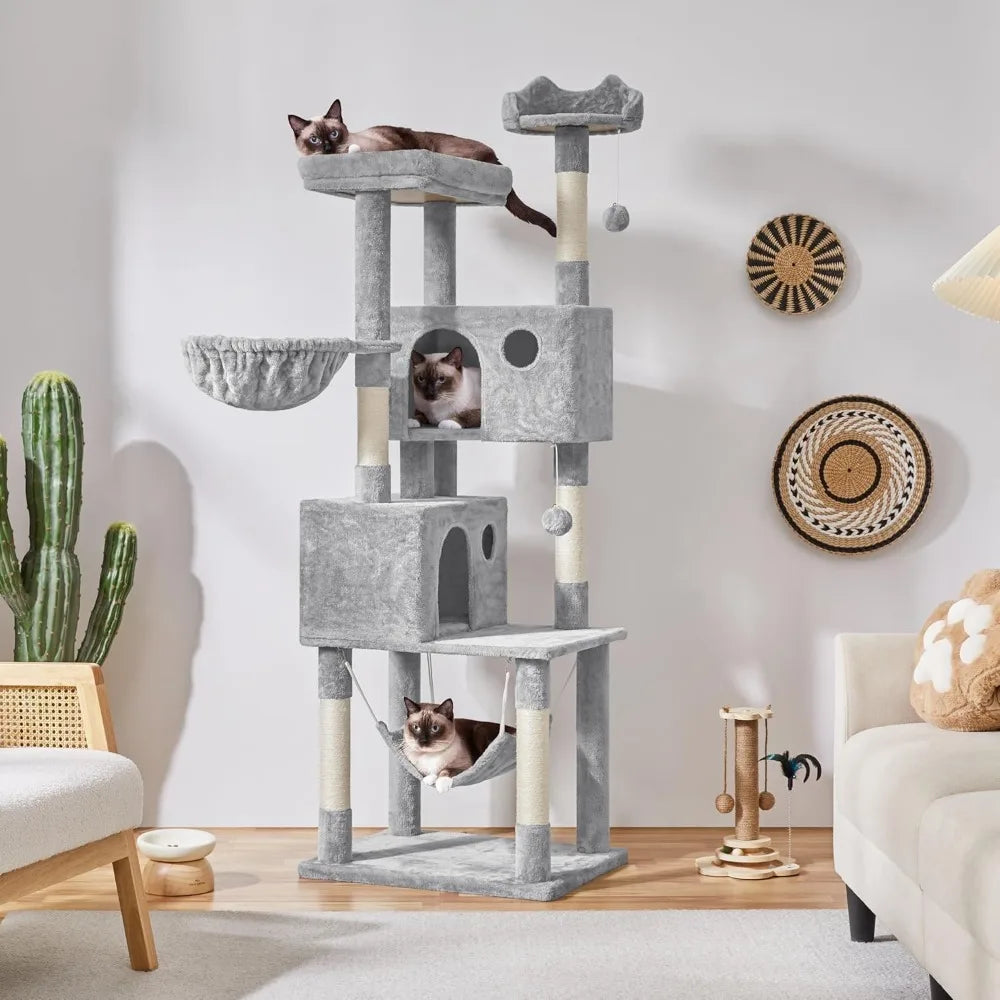 Cat Tree Tower for Indoor Cats Multi-Level Activity Center