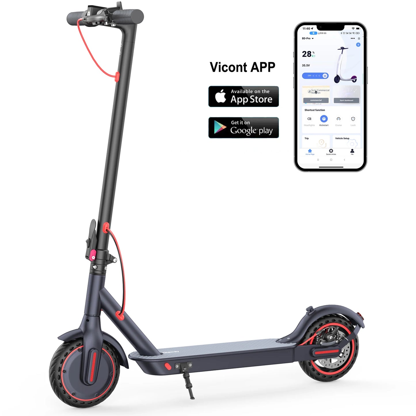 Electric  8.5inch tire Folding Electric Scooter