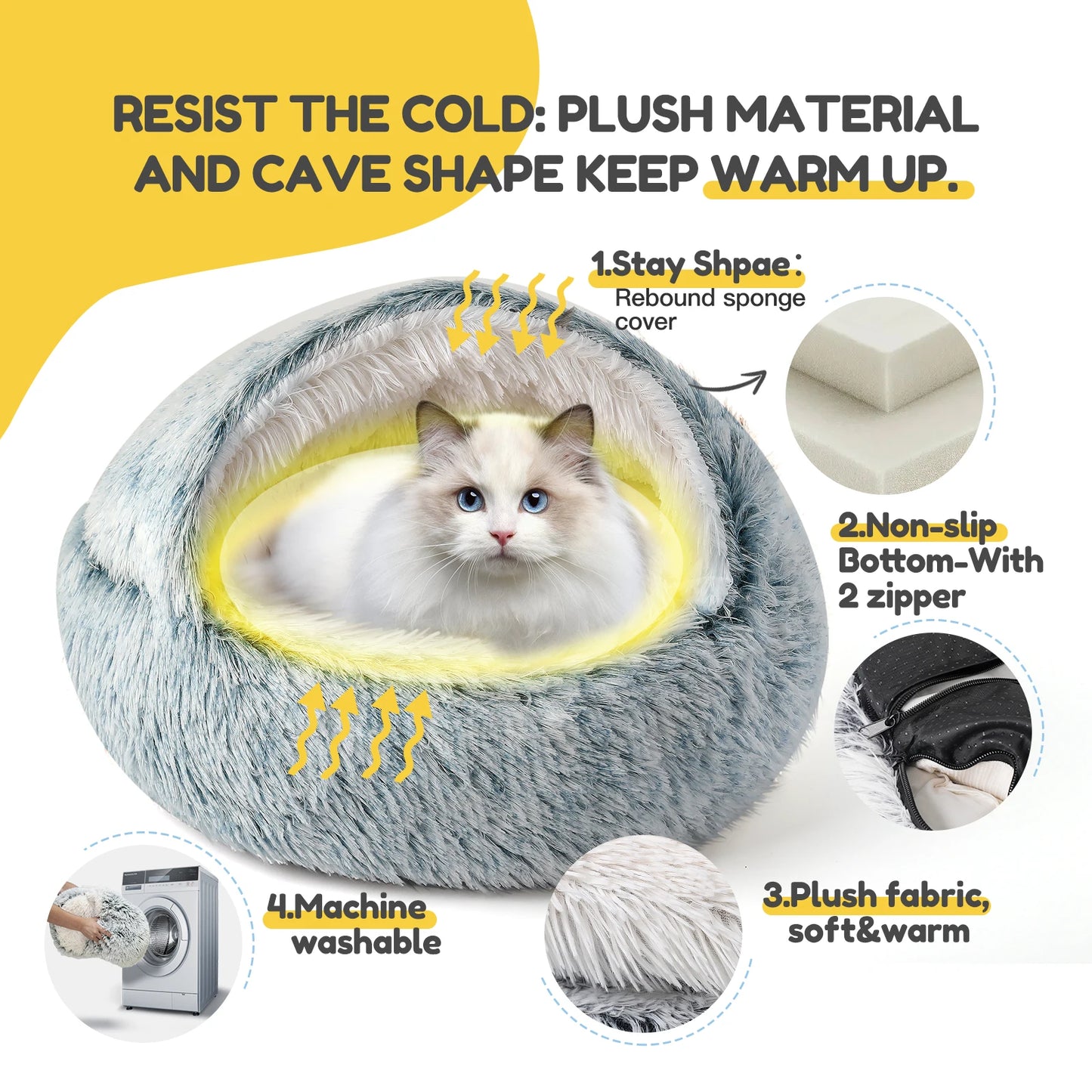 25'' Pet Cat Dog Lovely Cat Beds