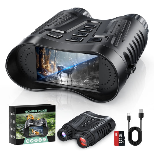 Rechargeable NightVision Telescope 4K UHD Infrared Telescope Camera Binocular