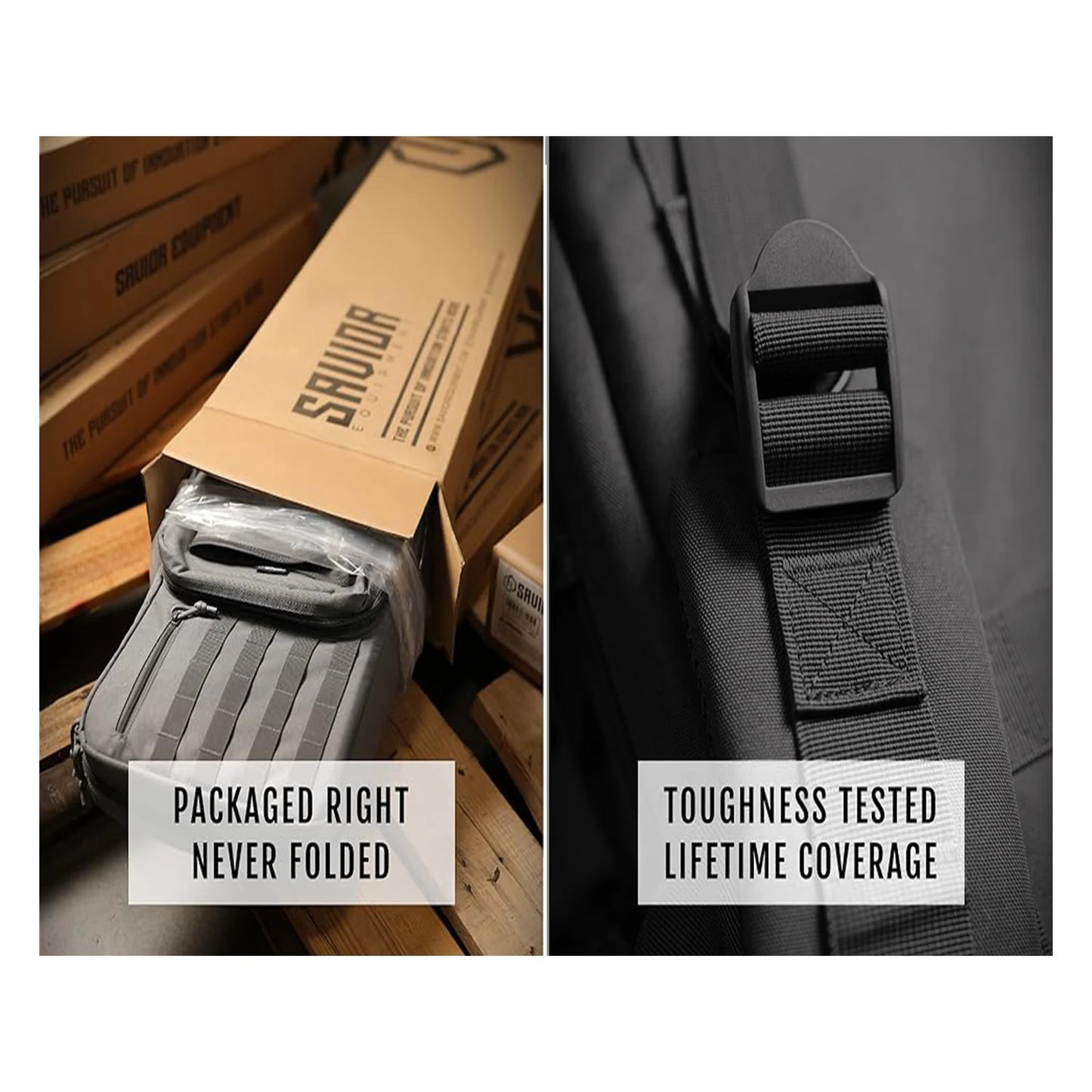 Long Gun Pack Pistol Transport Case with Backpack Strap