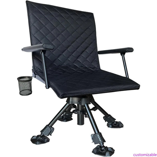 XMSJ Hunting Blind Chair With Cover Alloy Steel 4 Leg