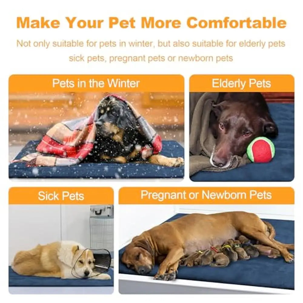 Electric Pet Heating Pad Dogs Cats 6 Temp Control