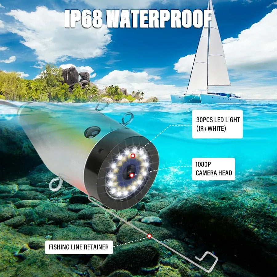 Hign-concerned Underwater 1000TVL Cable For Lake Kayak Boat Fishing