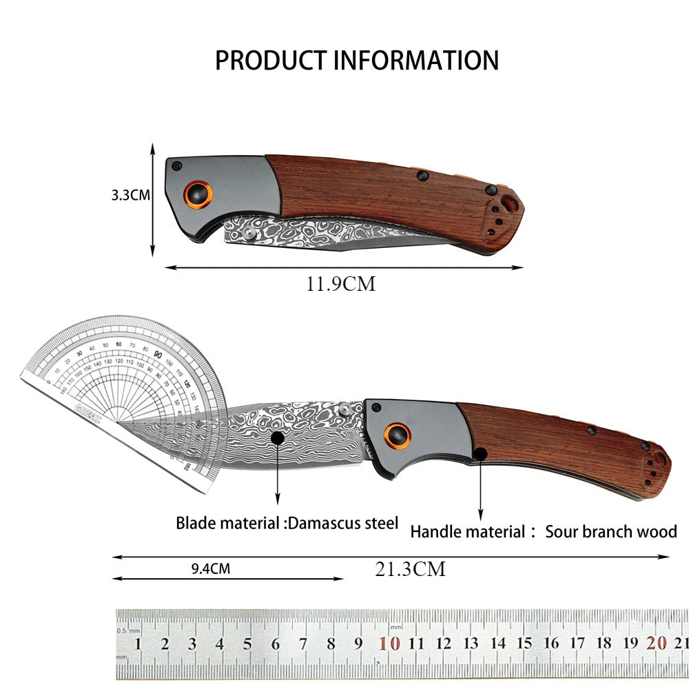 DIY Supplies Woodworking Crooked River Folding Knife Wooden