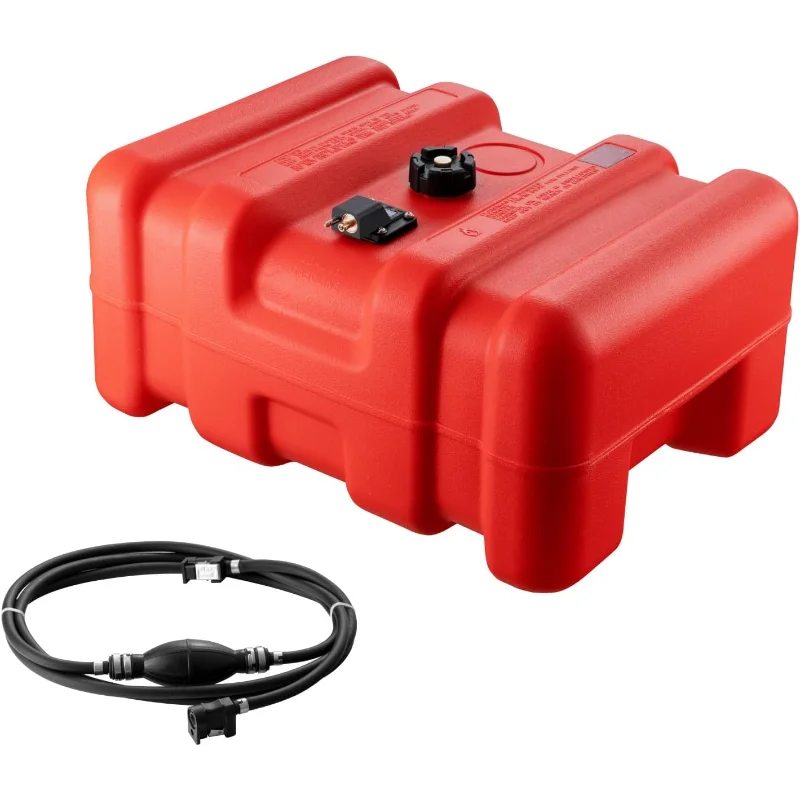 12 Gallon/55L, Portable Fuel Gas Tank for Outboard Engine Boats,
