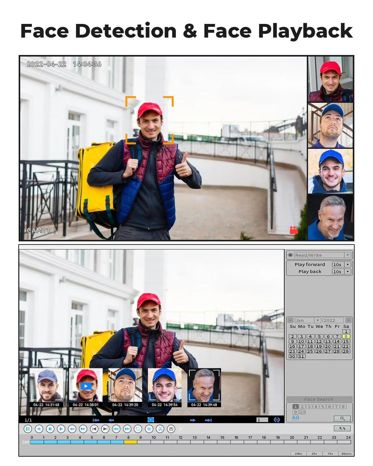 H.VIEW Wireless IP Camera Security System 4 Pack Kit