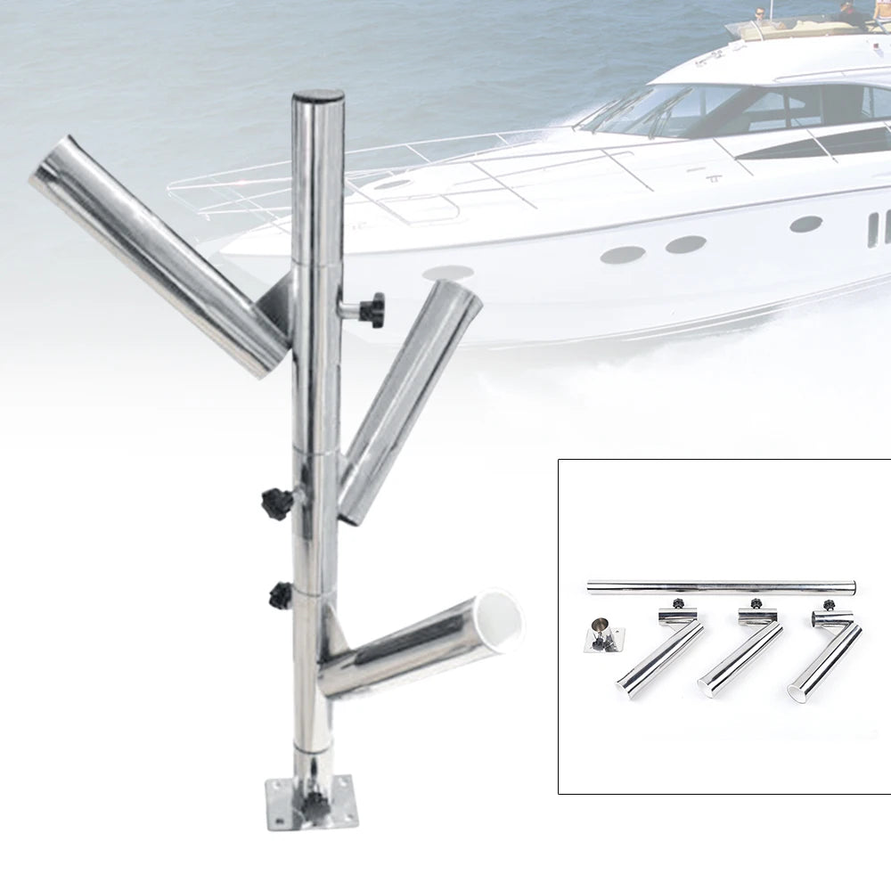 Tree Type 3 Rod Holder Adjustable Fishing Boat Rod Holder Rocket Launcher