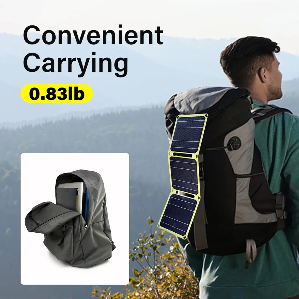 30W/40W 5V Portable Battery Phone Charger Foldable Solar Cell