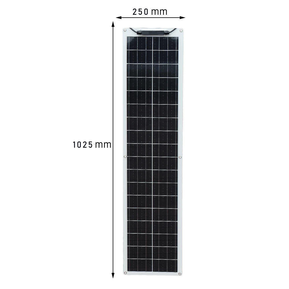 50W OR 100W Flexible Solar Panel, 12V Lightweight