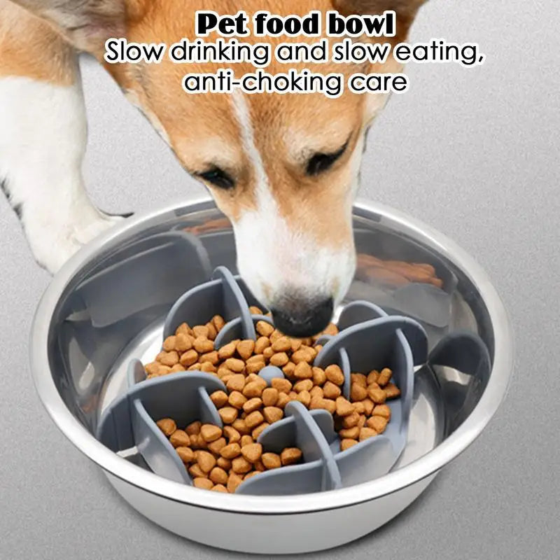 Pet Slower Food Feeding Dishes Interactive Bloat Stop Dog Bow