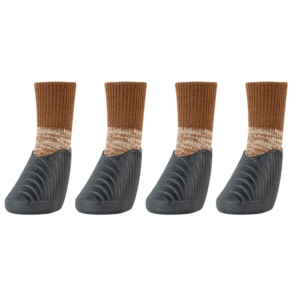 4PCS Dog Shoes Waterproof Fall Winter Paw Protector