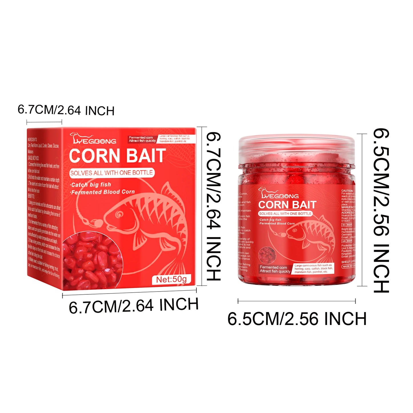 Yegbong Corn Bait Feed Fishing Bait Carp And Bighead Fish